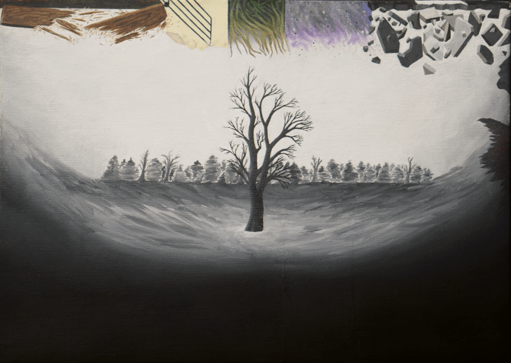Andrew Brooks's painting "The Amity Tree"